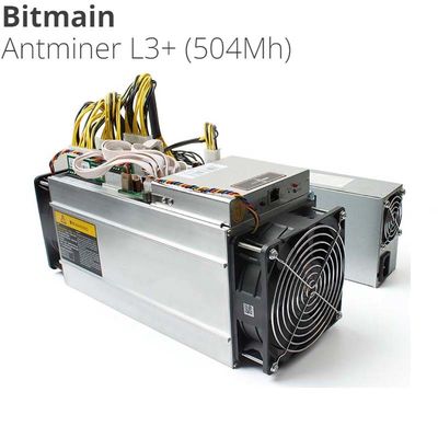 LTC DOGECOIN Antminer L3 + 504m Asic Miner Machine Scrypt 800W Litecoin Doge أداة تعدين العملات