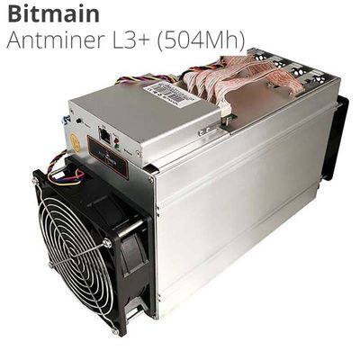 LTC DOGECOIN Antminer L3 + 504m Asic Miner Machine Scrypt 800W Litecoin Doge أداة تعدين العملات