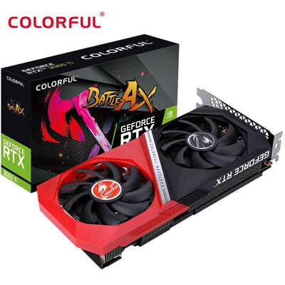 بطاقة الرسومات المنفصلة لسطح المكتب GeForces RTX3060Ti DUO V2 LHR Light Chasing